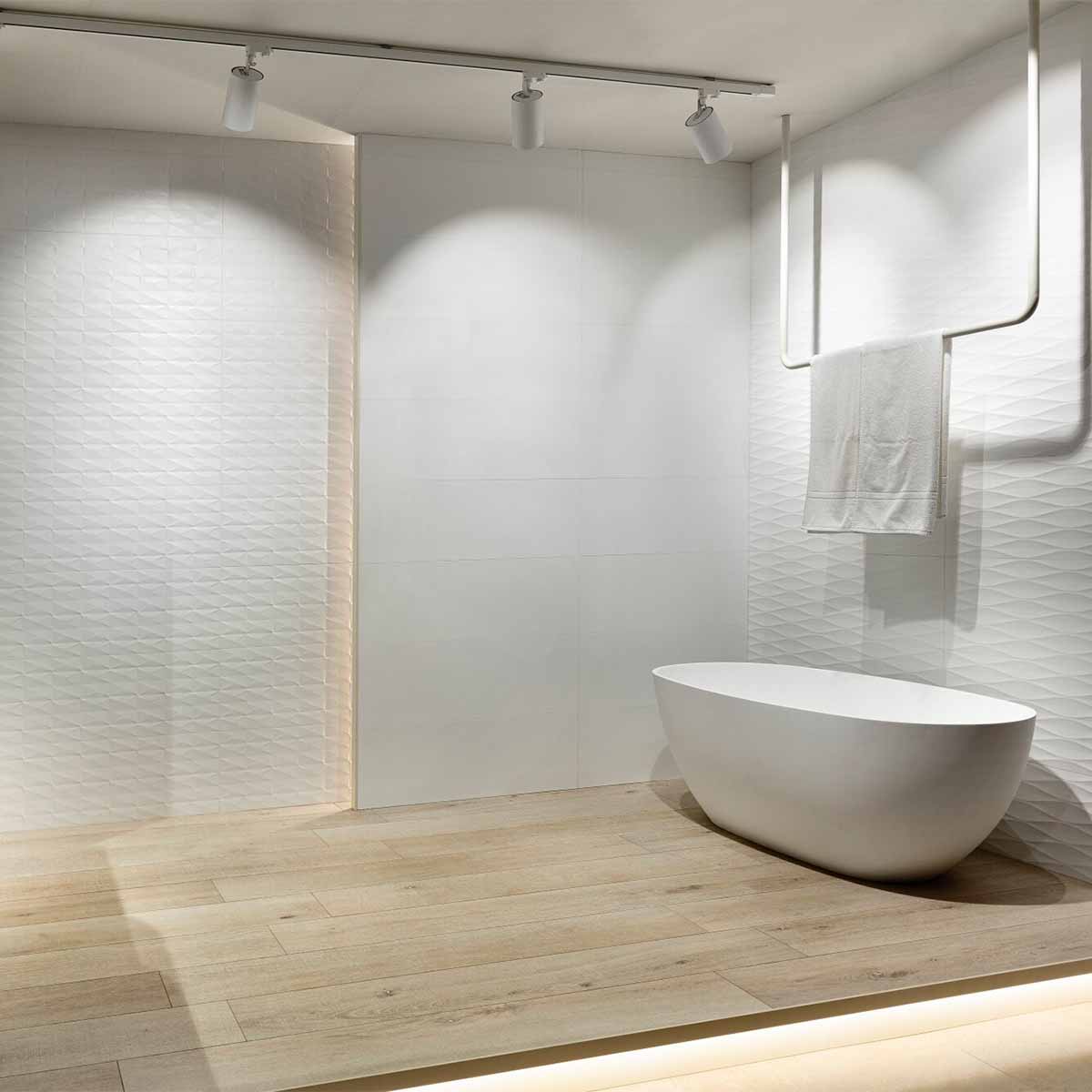 Whistler Maple Wood Effect Porcelain Tile 24 x 151cm Matt Lifestyle