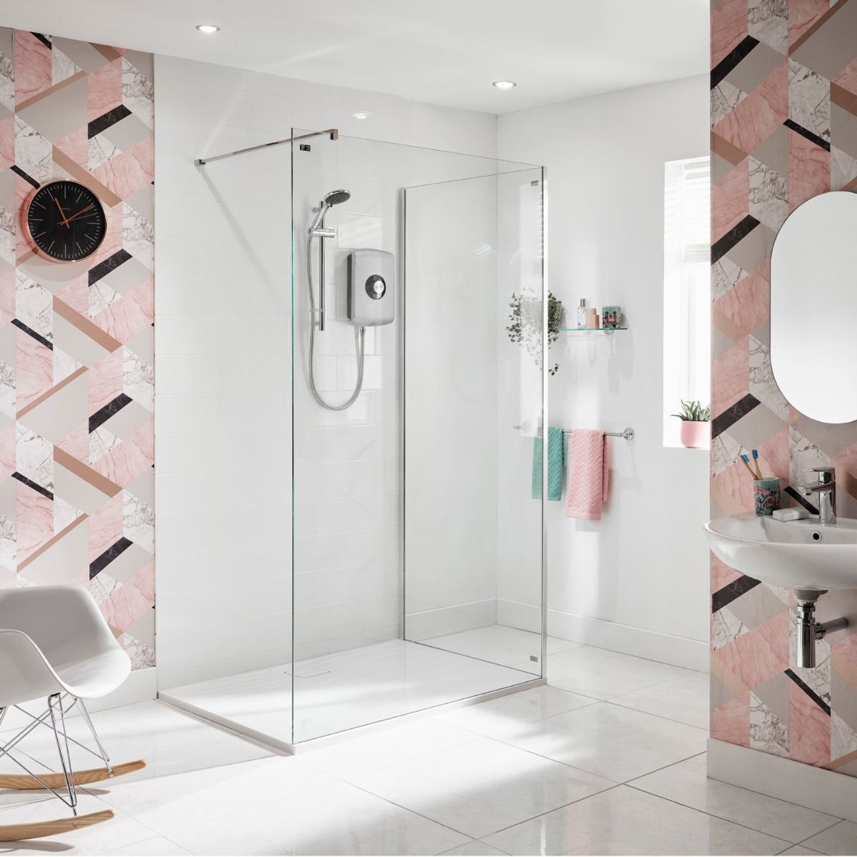 Triton Amore Brushed Steel Electric Shower