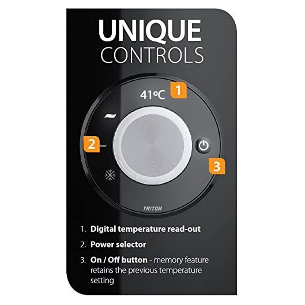 Triton Amore 9.5kW DuElec Electric Shower with Overhead and Sliding Handset - Gloss White