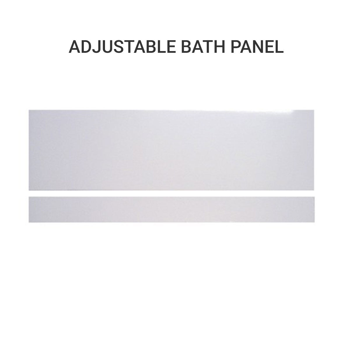 Deluxe Manly Square Double Ended Acrylic Bath Adjustable Bath Panels