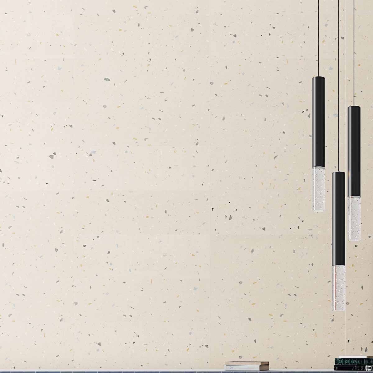 arcana croccante-r topping arandano terrazzo ceramic wall tile 32x99cm lifestyle deluxe bathrooms ireland