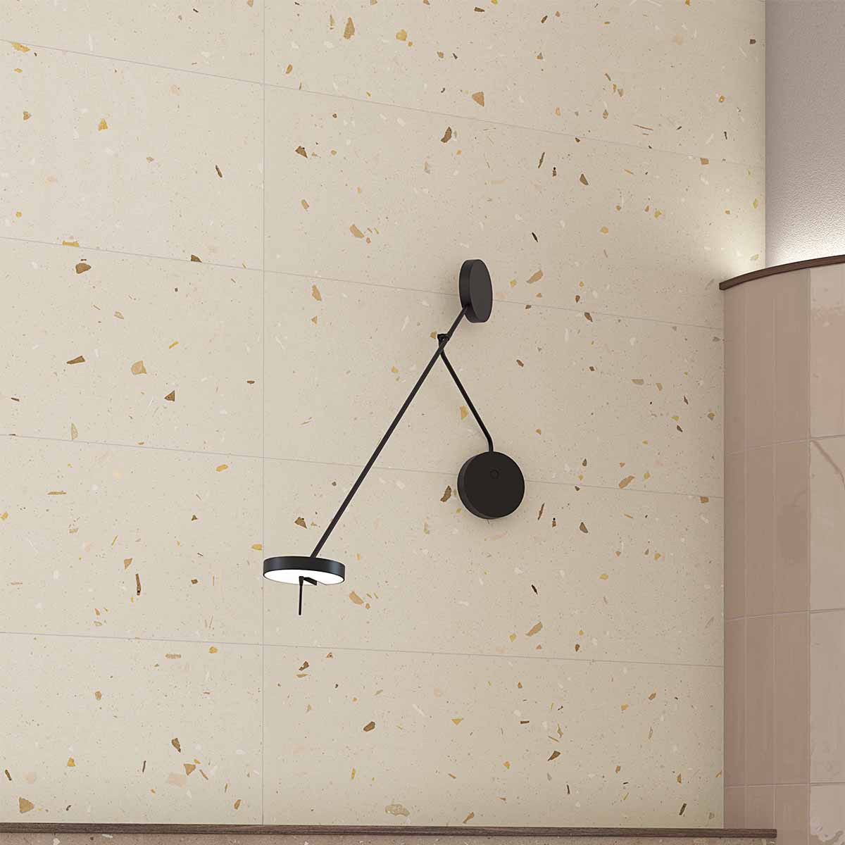 arcana croccante-r topping avellana terrazzo ceramic wall-tile-32x99cm lifestyle deluxe bathrooms ireland