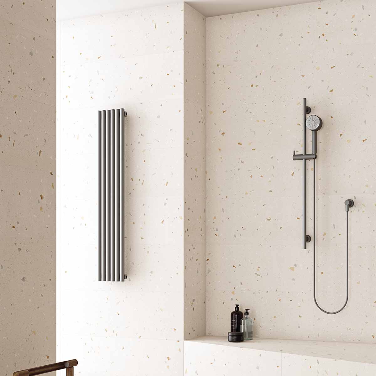 arcana croccante-r topping tutti-frutti ceramic wall tile 32x99cm lifestyle deluxe bathrooms ireland