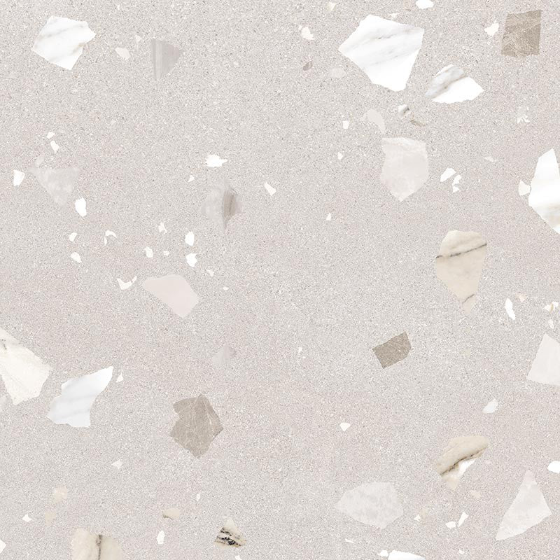 Arcana Ribe Beige Terrazzo Porcelain Tile 80x80cm