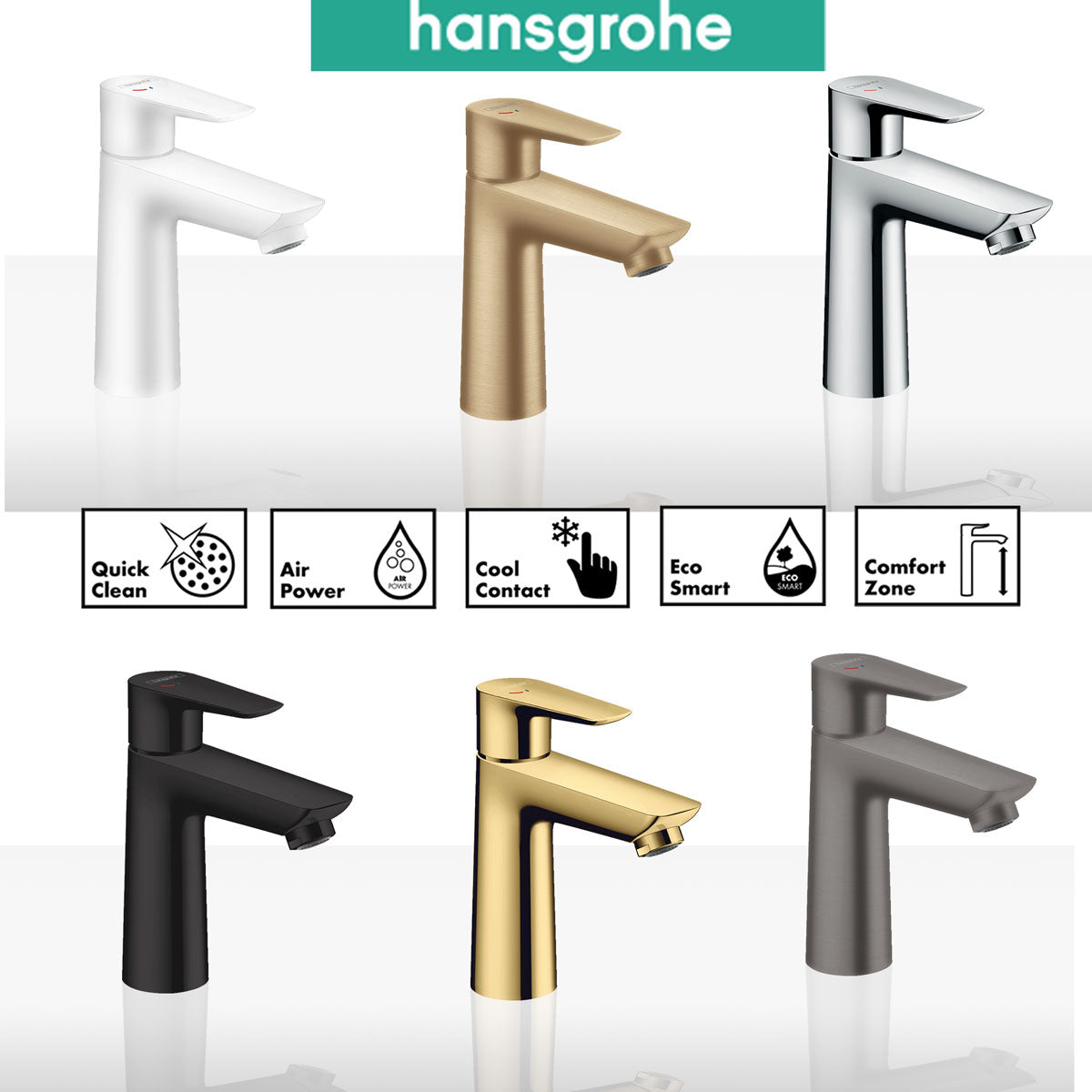 Hansgrohe Talis E 110 Basin Mixer Tap With Pop-Up Waste