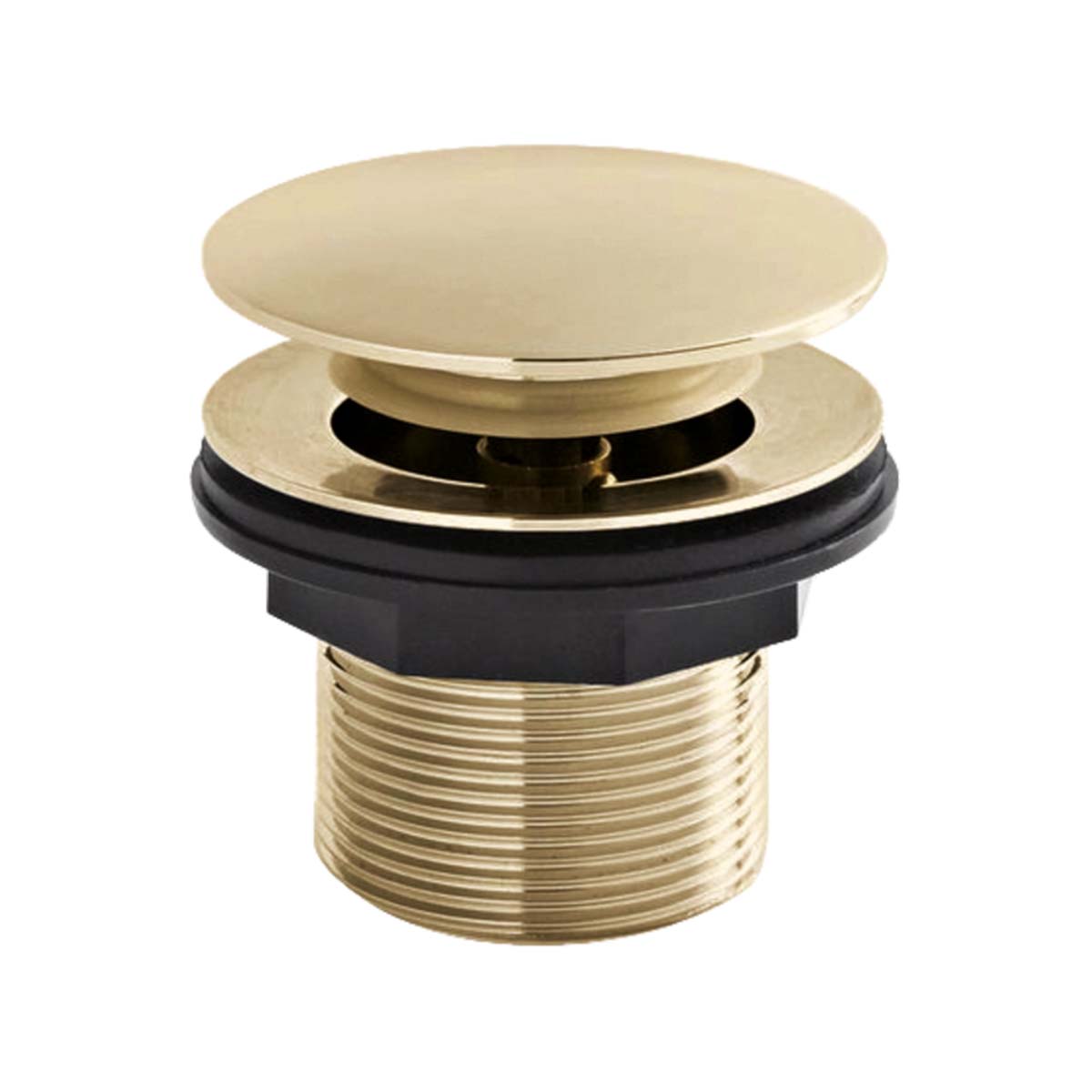 bc designs push down unslotted bath waste gold deluxe bathrooms ireland