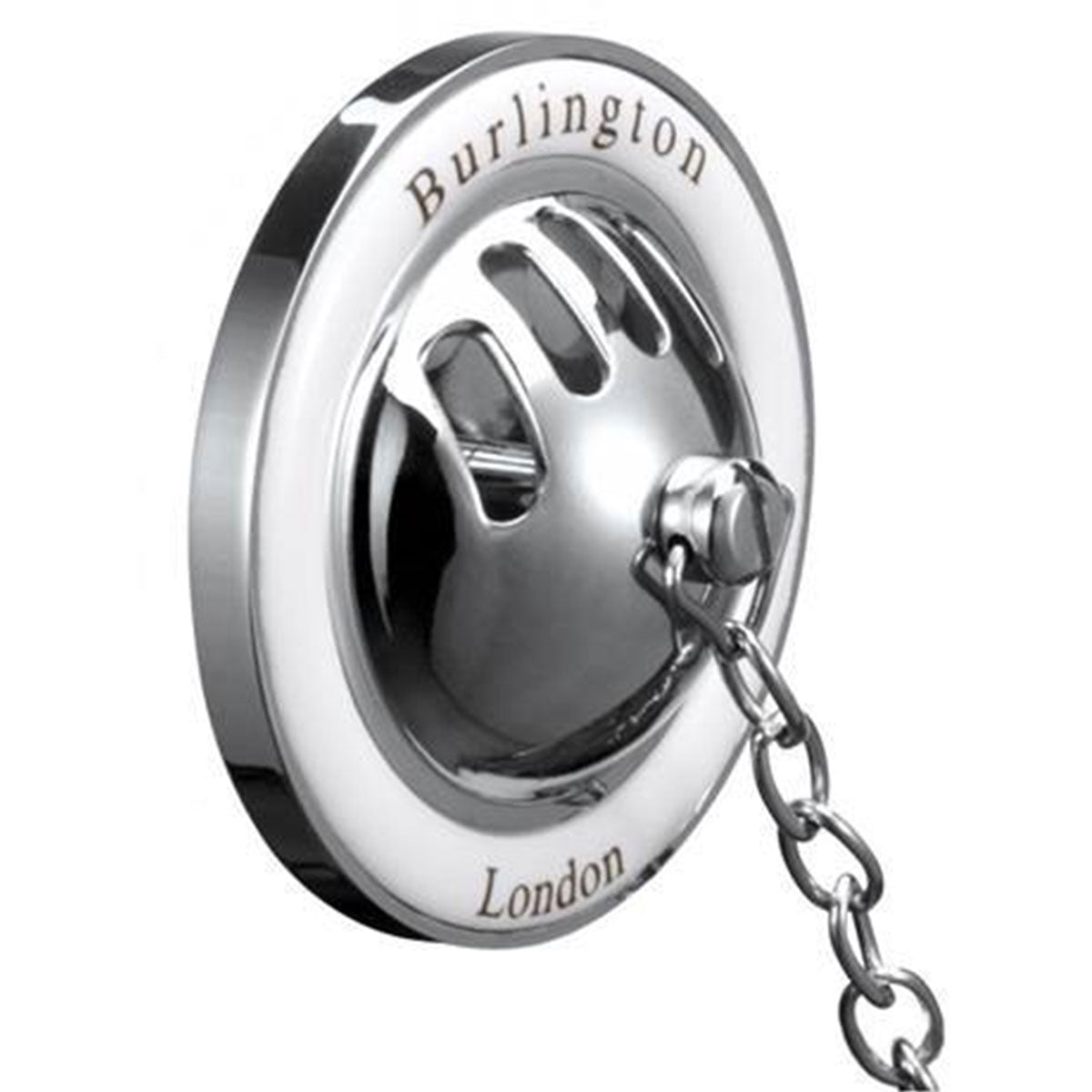 Burlington Bath Overflow Plug and Chain Deluxe Bathrooms Ireland