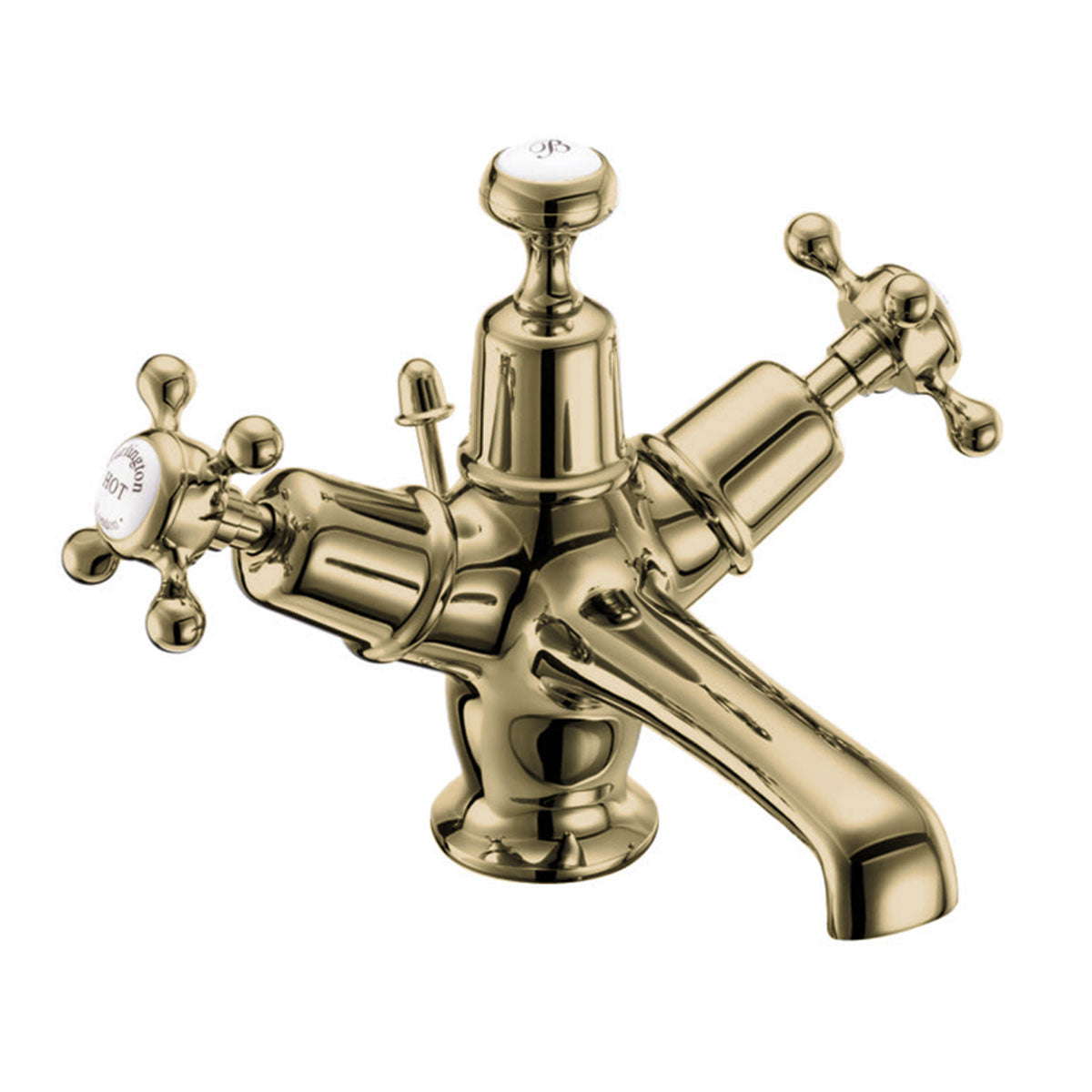 Burlington Claremont Basin Mixer With High Central Indice And Pop-Up Waste Deluxe Bathrooms Ireland