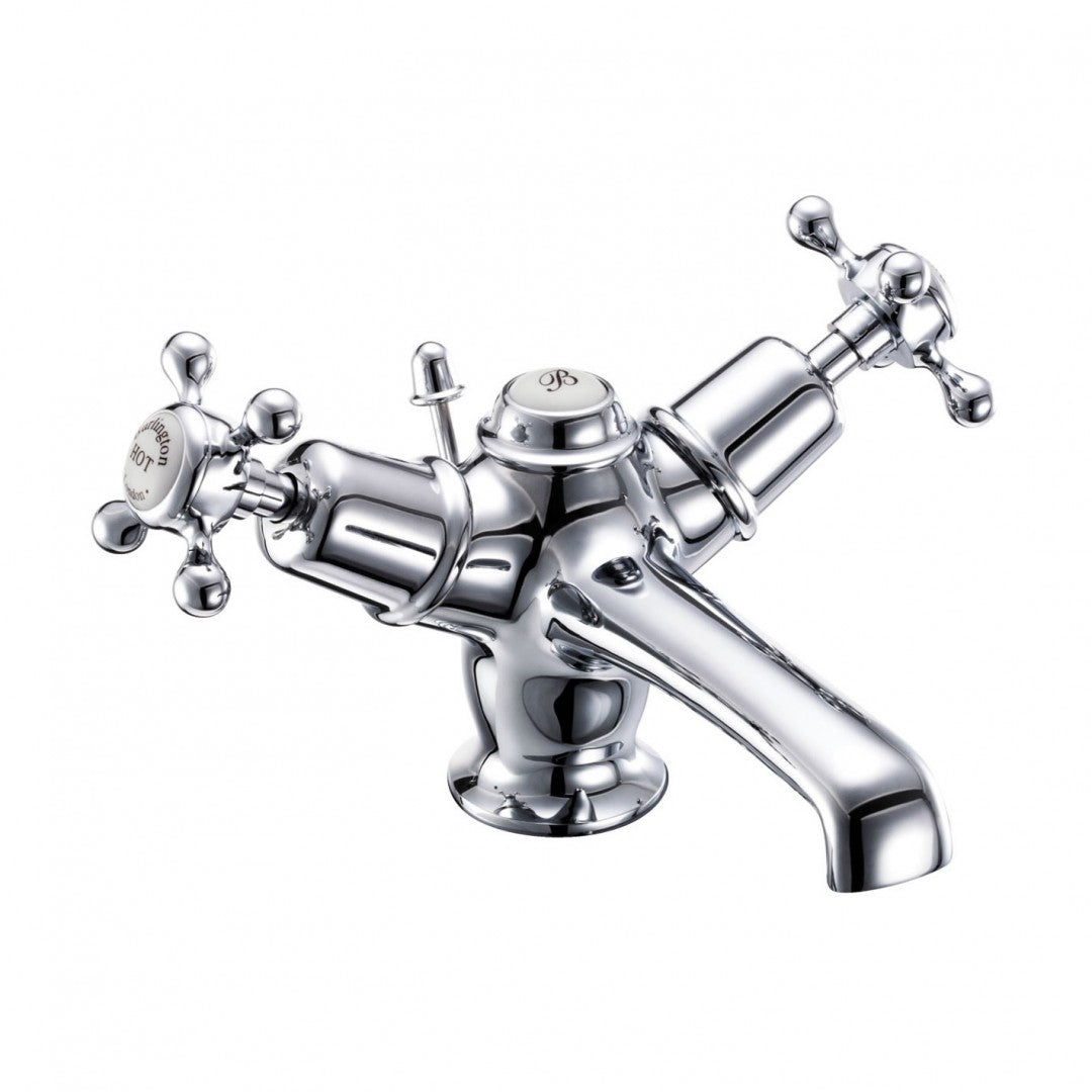 Burlington Claremont Basin Mixer With High Central Indice And Pop-Up Waste Deluxe Bathrooms Ireland