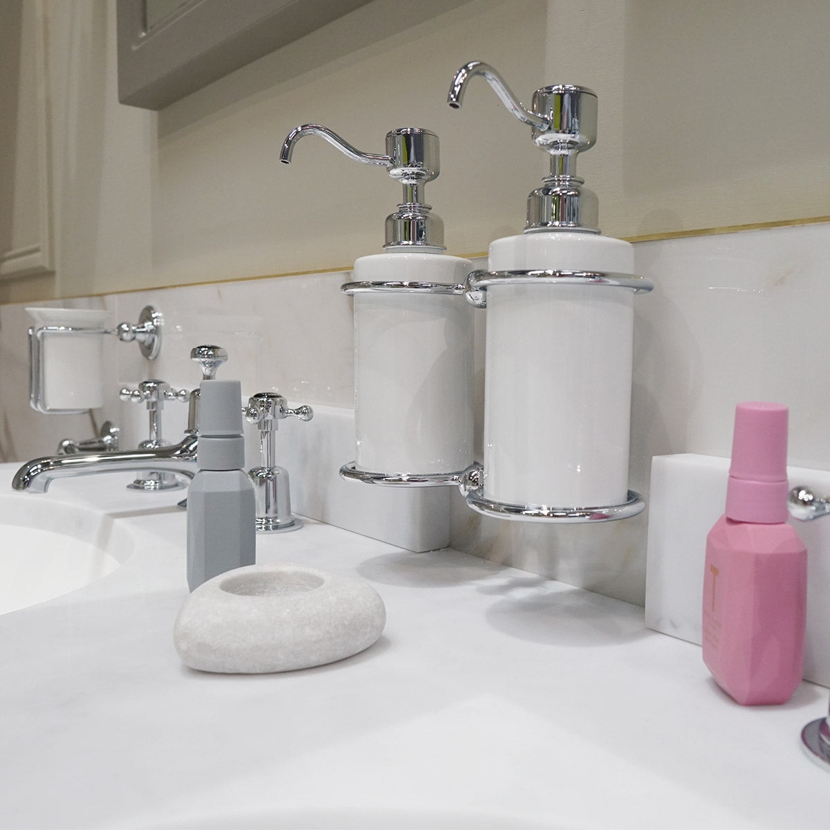 Burlington Double Soap Dispenser Deluxe Bathrooms Ireland