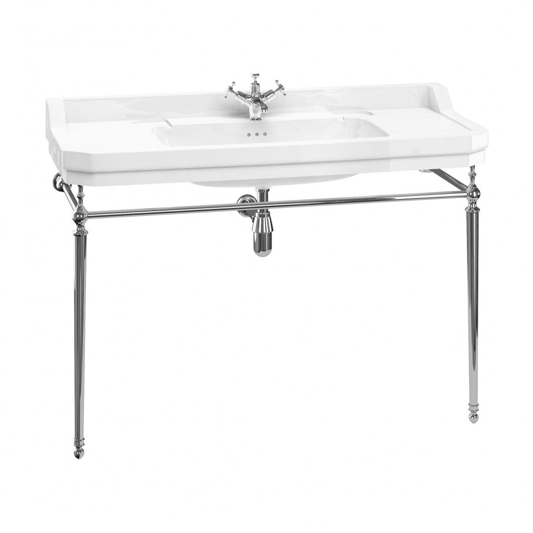 Burlington Edwardian White Basin With Standard Chrome Basin Washstand Deluxe Bathrooms Ireland