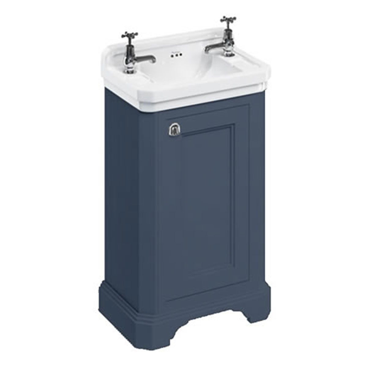 Burlington Edwardian 510 Freestanding Cloakroom Vanity Unit With Rectangular Basin Deluxe Bathrooms Ireland
