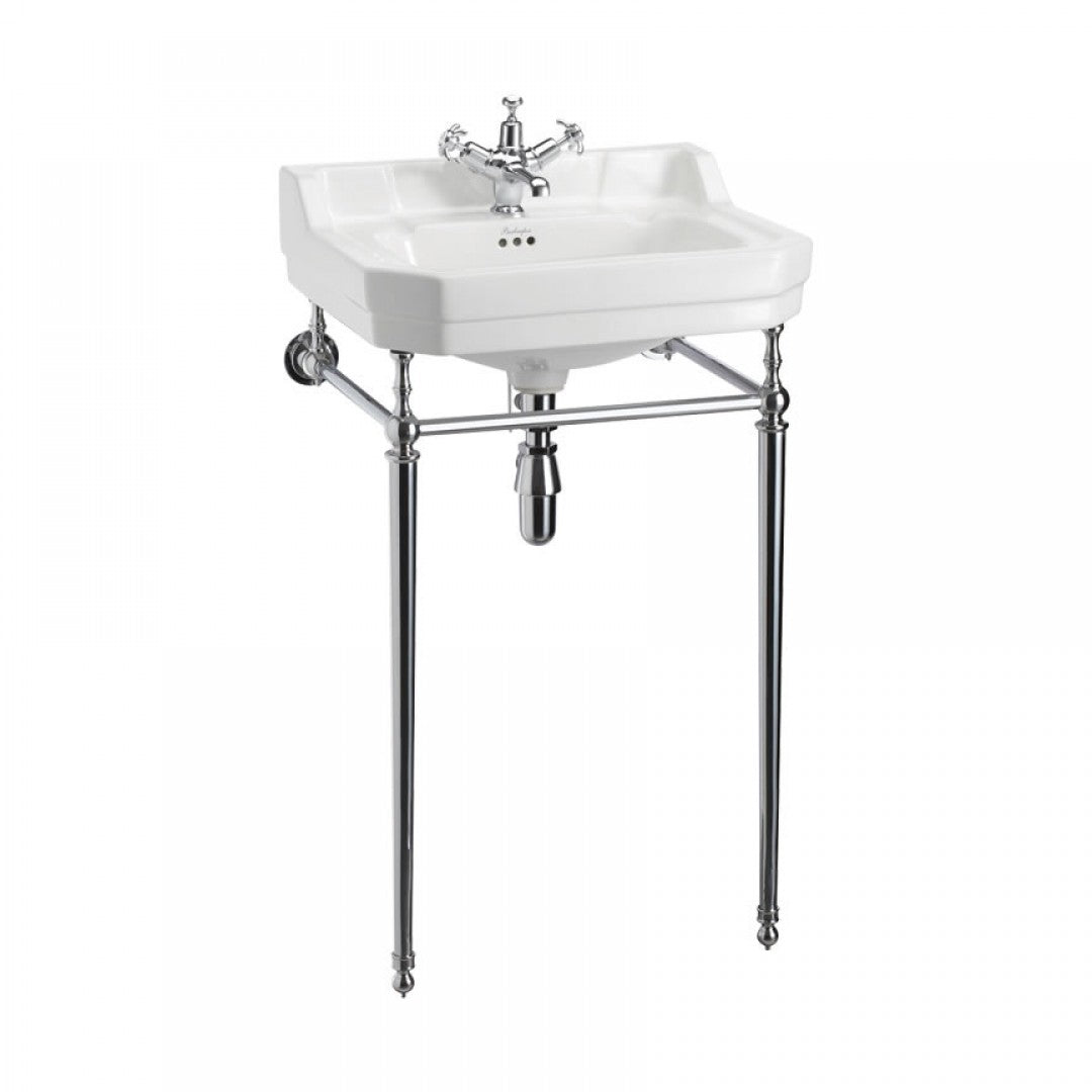 Burlington Edwardian White Basin With Standard Chrome Basin Washstand Deluxe Bathrooms Ireland
