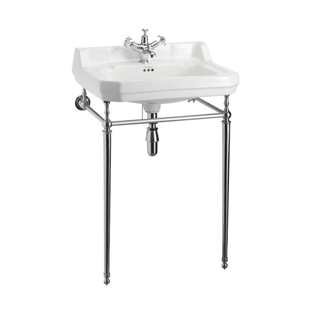 Burlington Edwardian White Basin With Standard Chrome Basin Washstand Deluxe Bathrooms Ireland