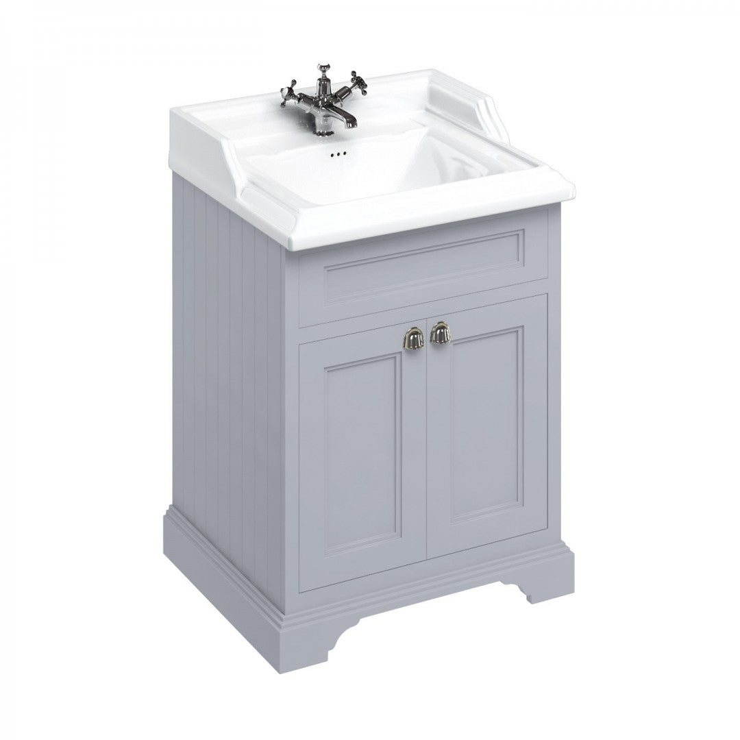 Burlington Floor Standing 650 Two Door Vanity Unit and Classic Basin With Overflow Deluxe Bathrooms Ireland