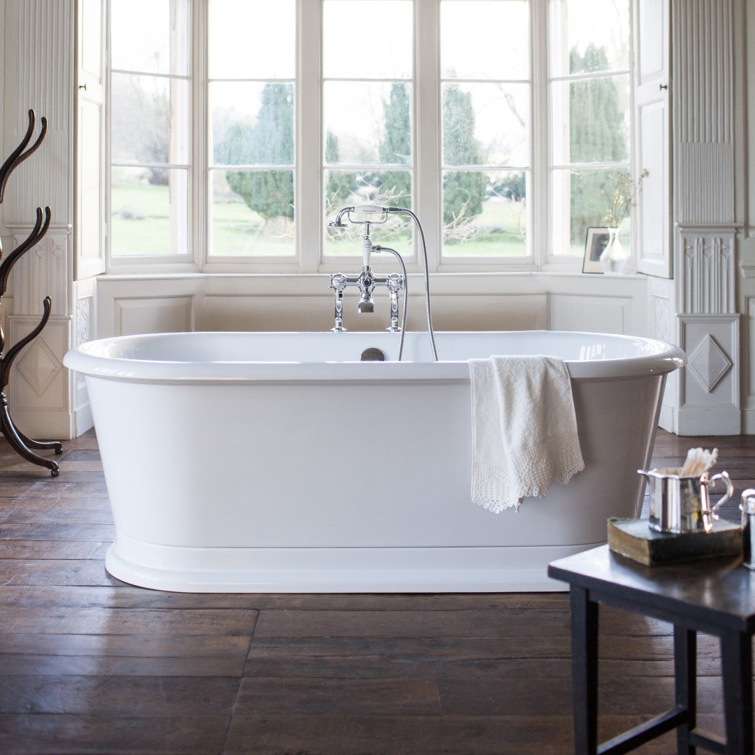 Burlington London 1800 x 850mm Round Double-Ended Bath Deluxe Bathrooms Ireland