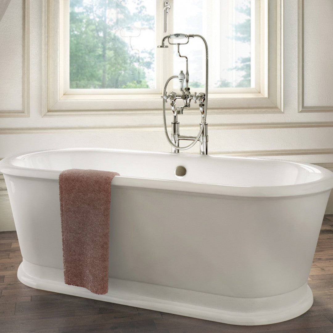 Burlington London 1800 x 850mm Round Double-Ended Bath Deluxe Bathrooms Ireland