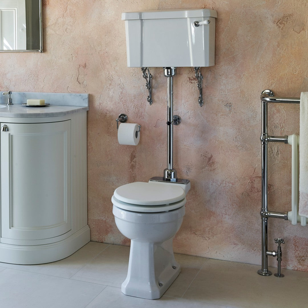 Burlington Rimless Medium Level Traditional Toilet Deluxe Bathrooms Ireland