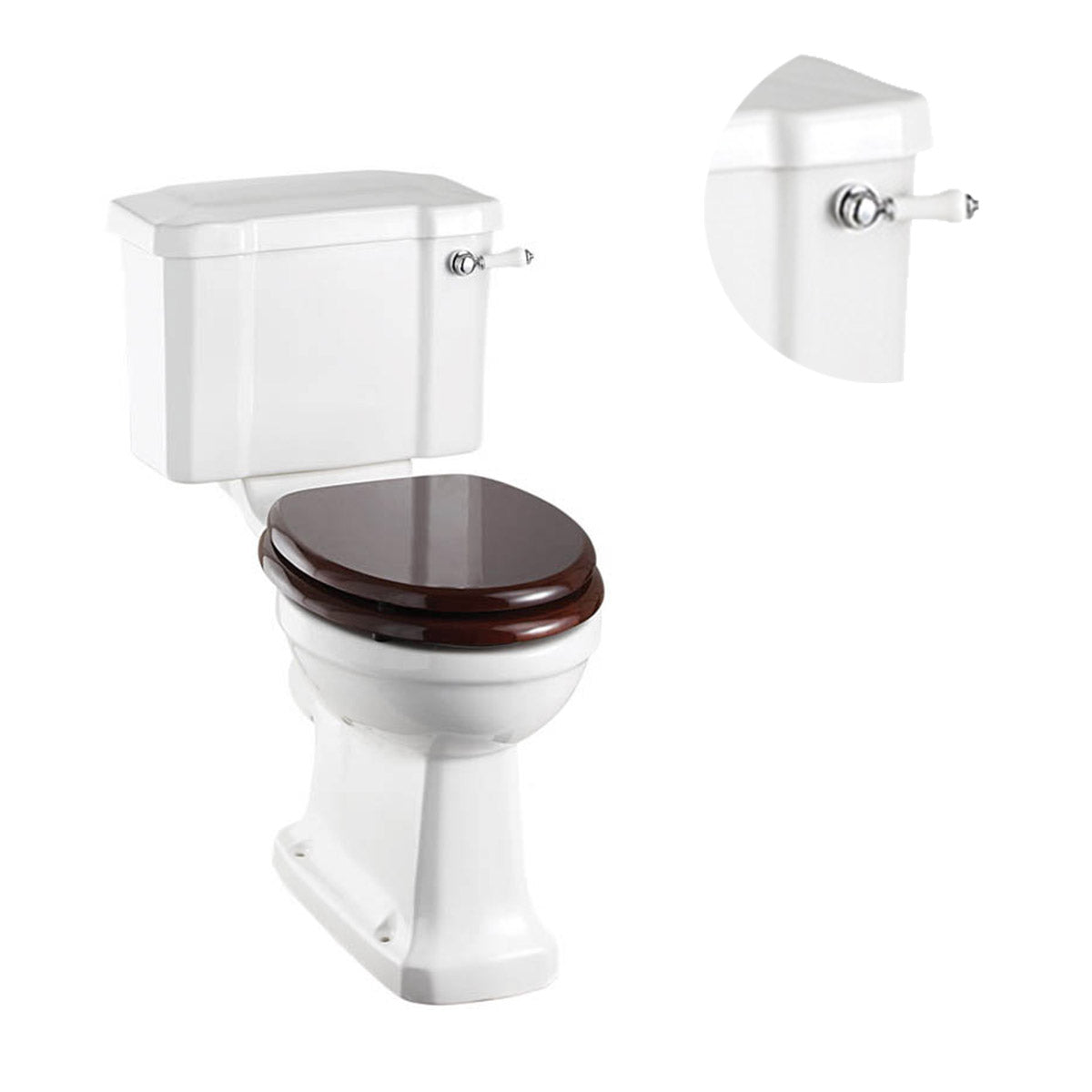Burlington Regal Close Coupled Traditional Toilet Deluxe Bathrooms Ireland