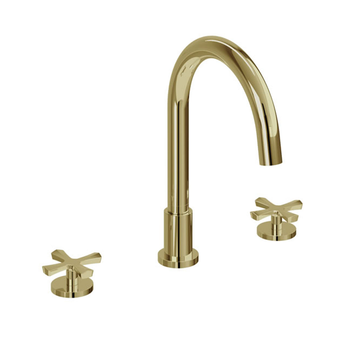 burlington riviera 3 hole crosshead bath mixer gold Deluxe Bathrooms Ireland