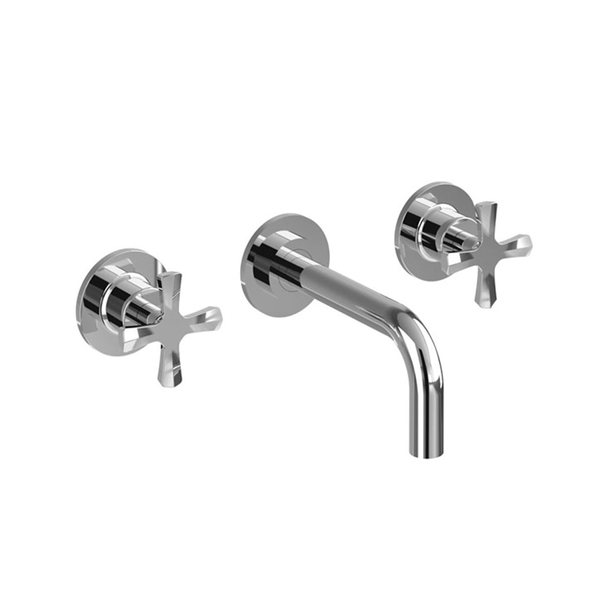 burlington riviera 3 hole crosshead wall mounted basin mixer chrome Deluxe Bathrooms Ireland