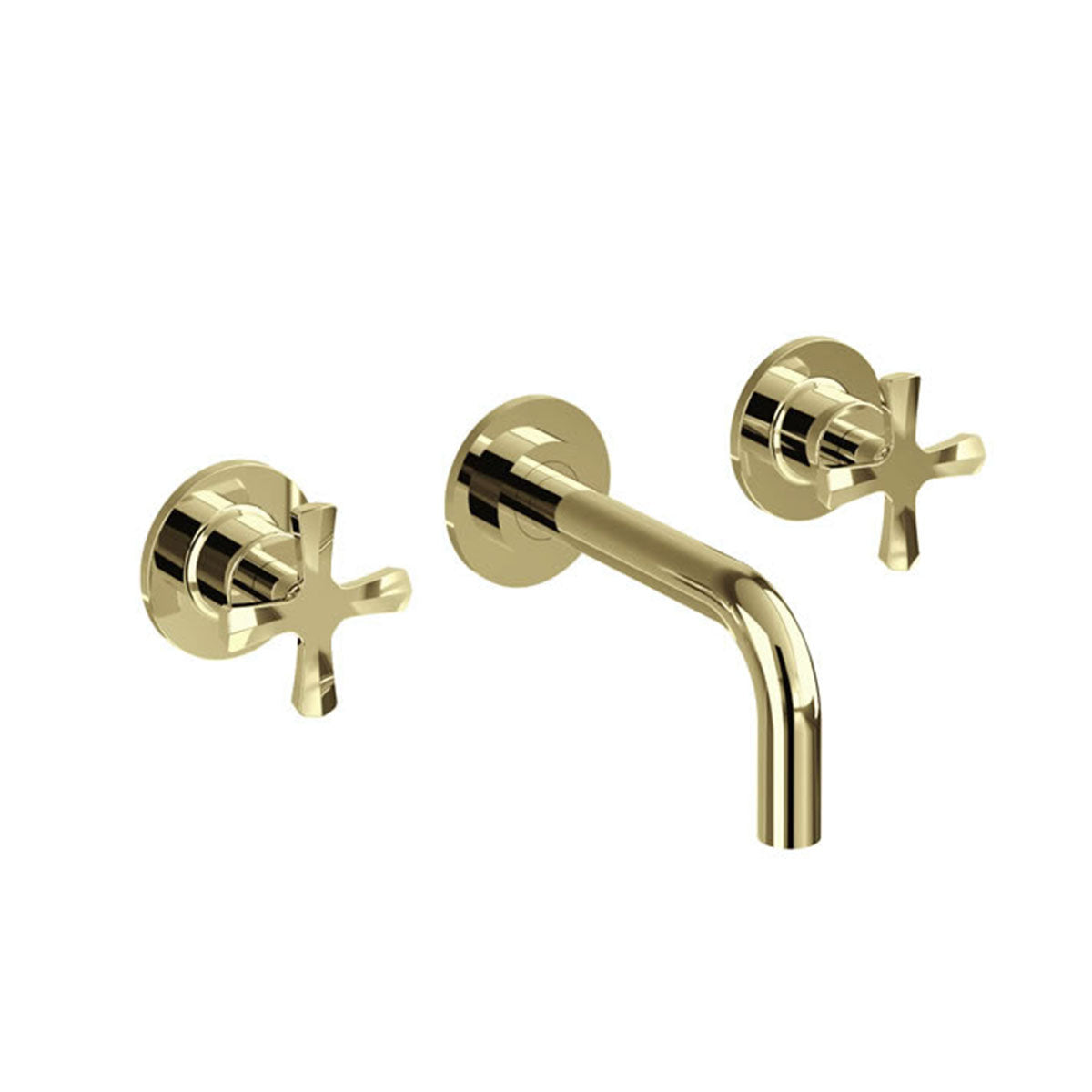 burlington riviera 3 hole crosshead wall mounted basin mixer gold Deluxe Bathrooms Ireland