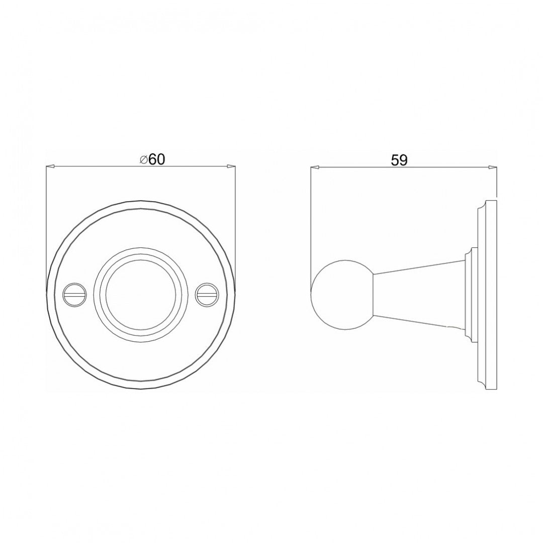 Burlington Single Robe Hook Deluxe Bathrooms Ireland