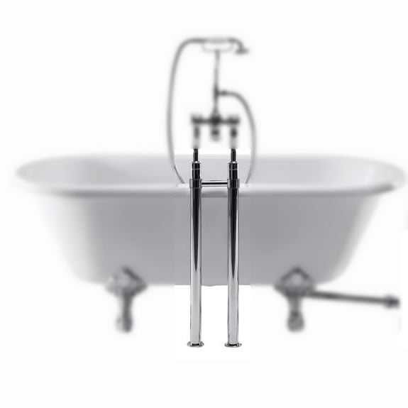Burlington Stand Pipes With Horizontal Support Bar Deluxe Bathrooms Ireland