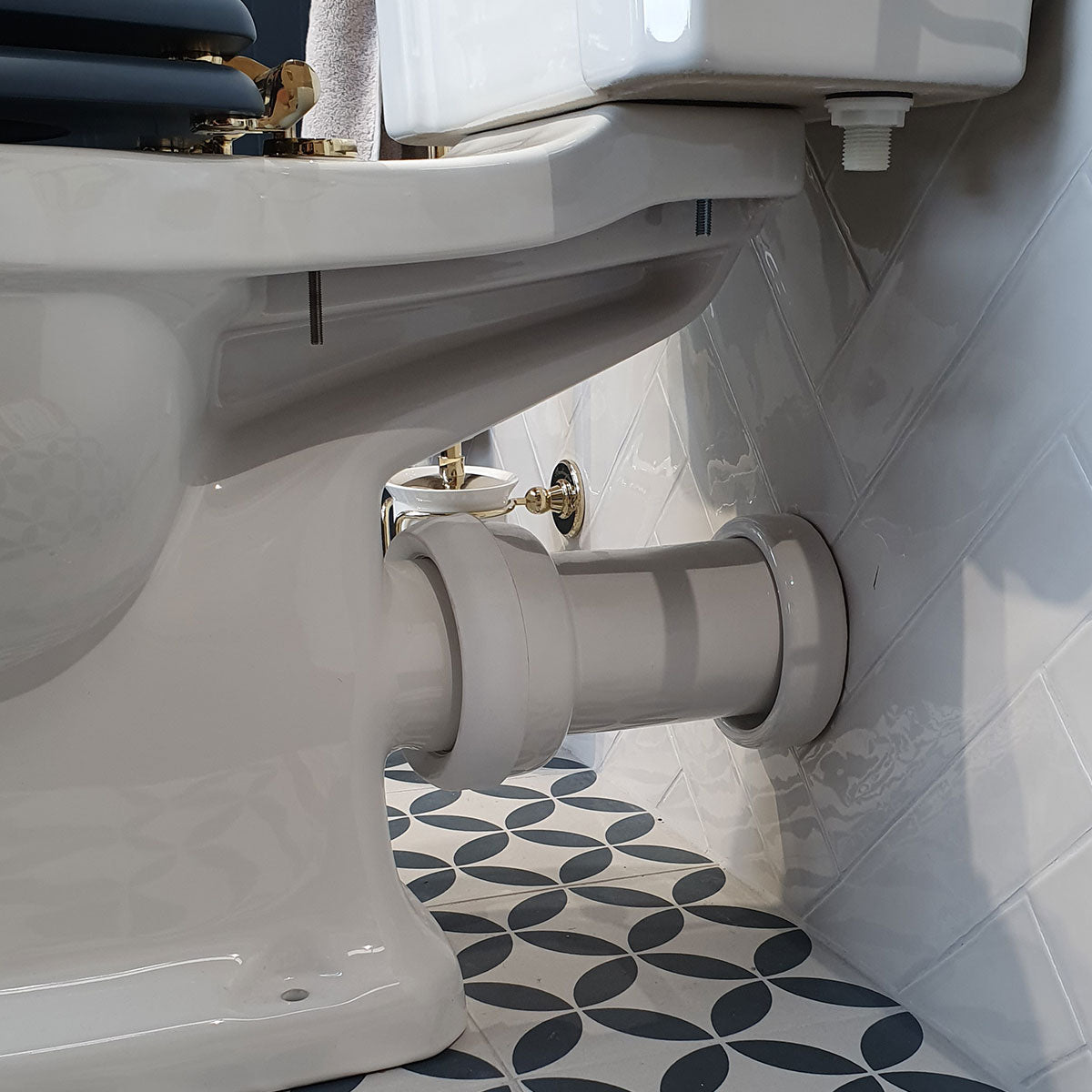 Burlington Ceramic Straight Toilet Pan Connector Deluxe Bathrooms Ireland