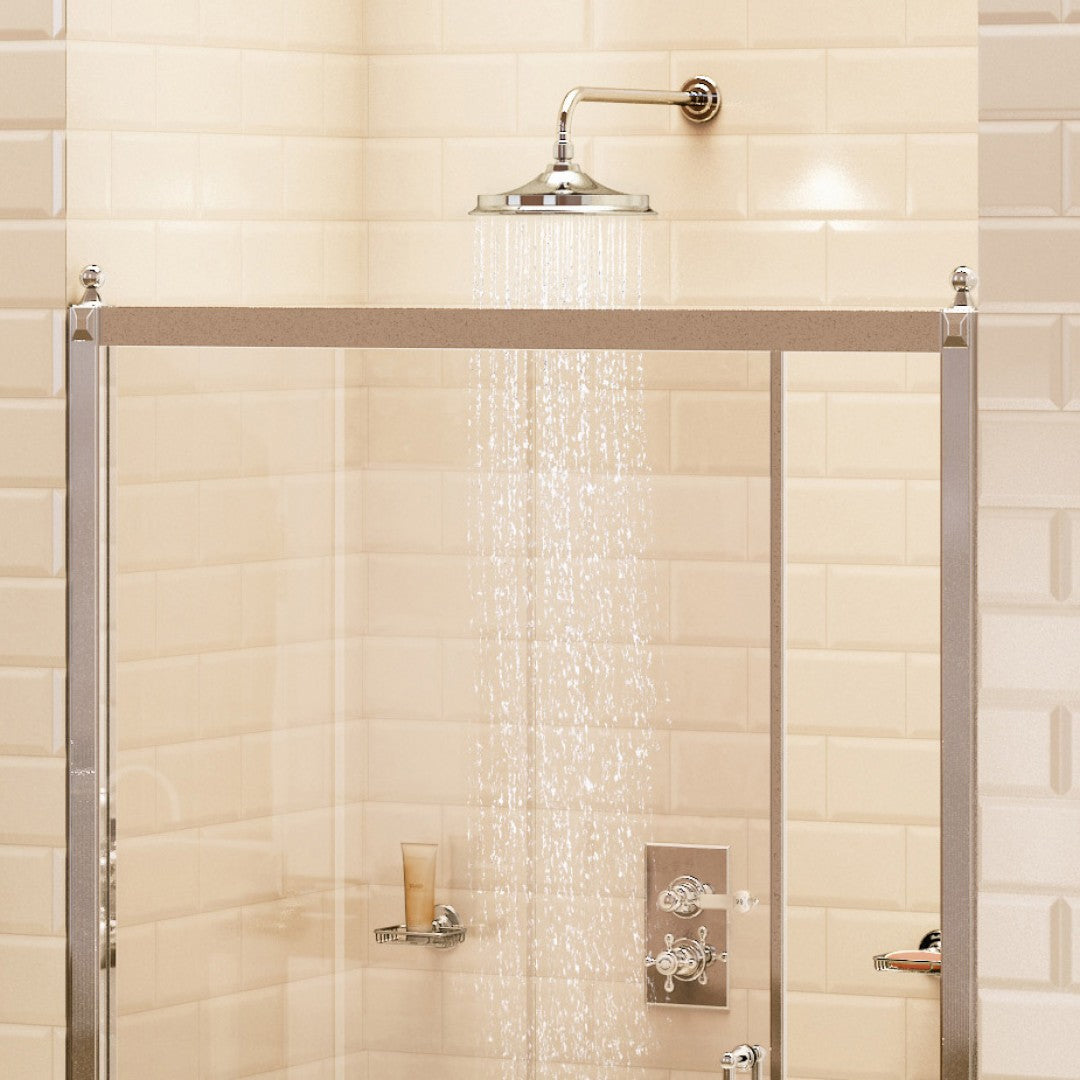 Burlington Trent Thermostatic Dual Outlet Shower Valve with Shower Handset and Overhead Deluxe Bathrooms Ireland