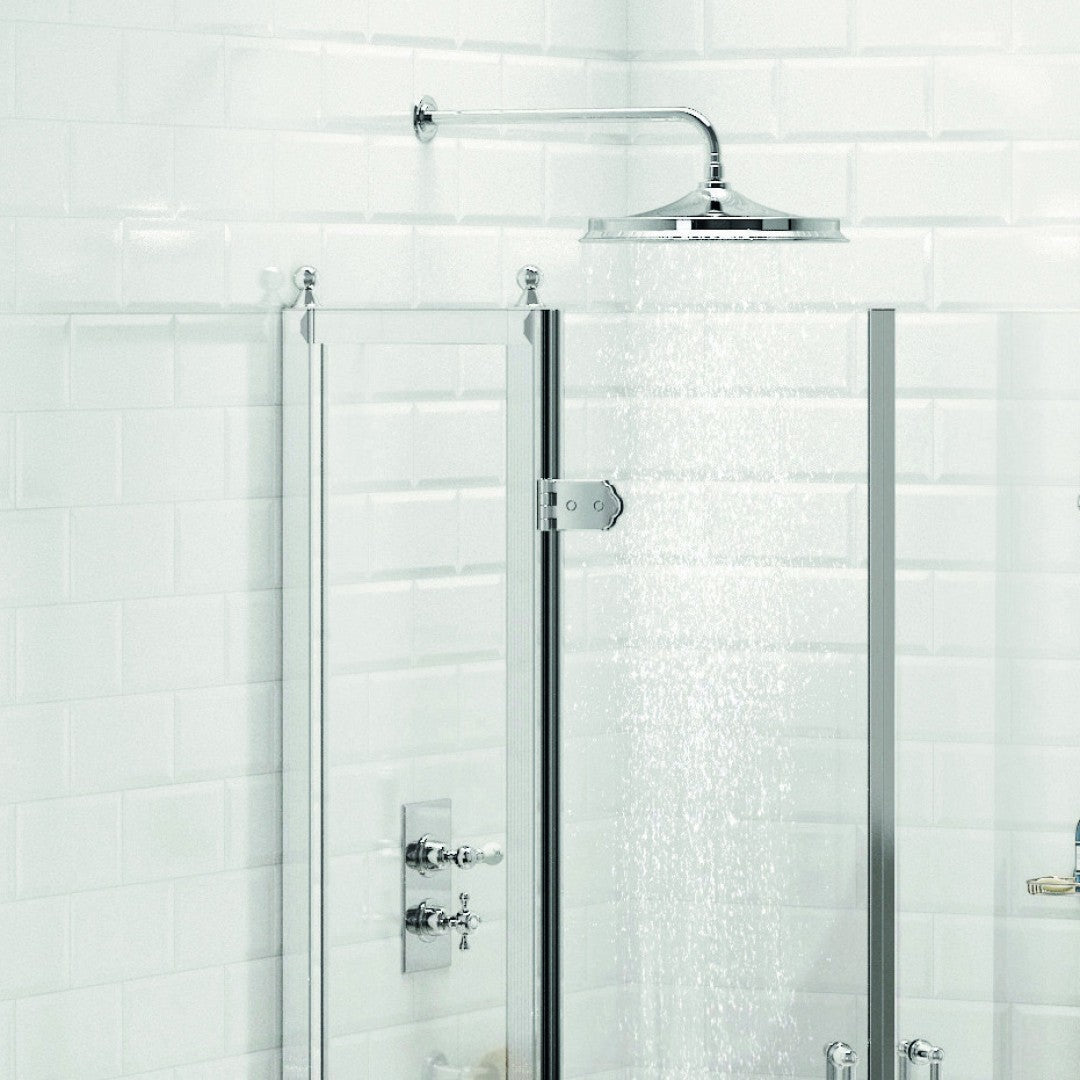 Burlington Trent Thermostatic Dual Outlet Shower Valve with Shower Handset and Overhead Deluxe Bathrooms Ireland