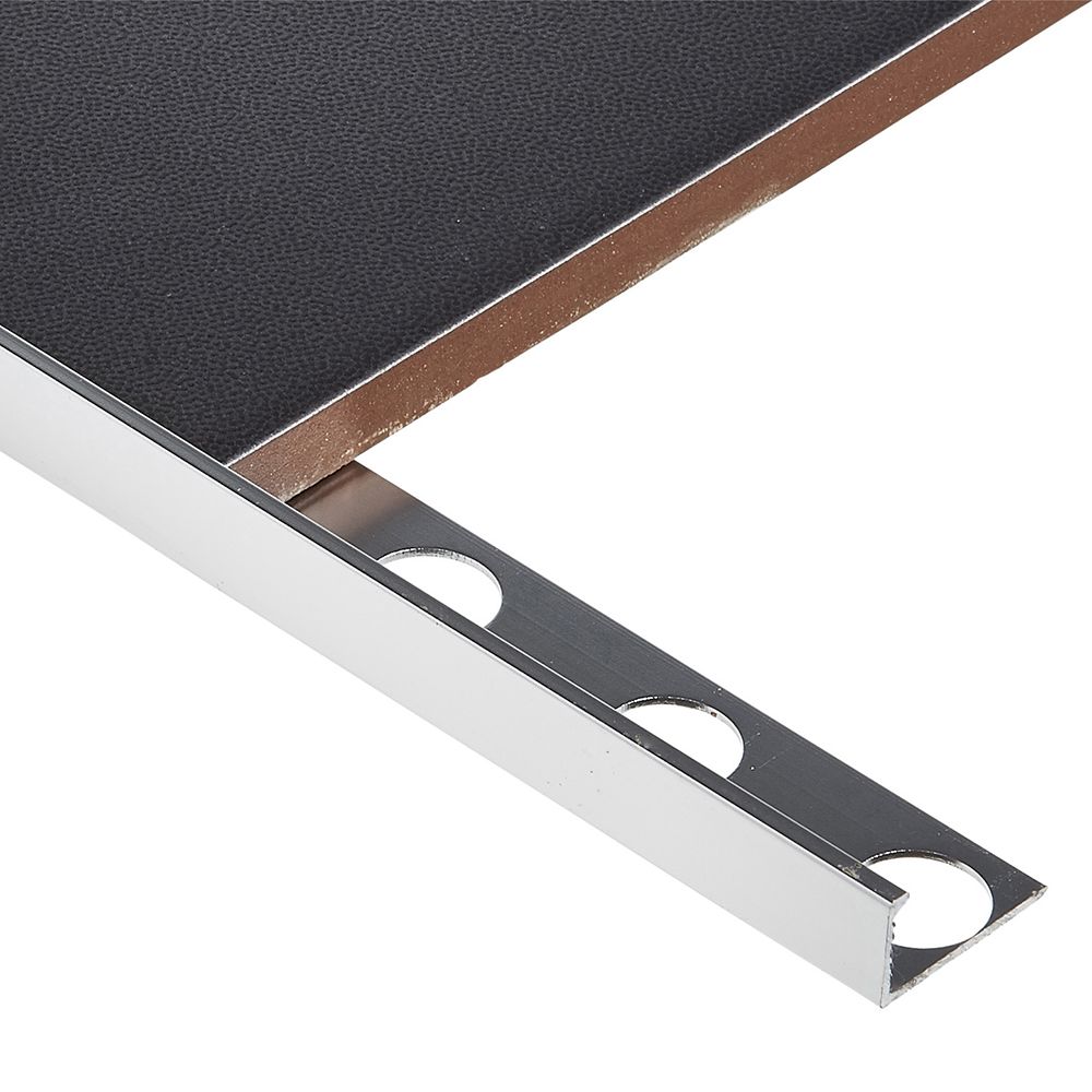 Chrome square edge tile trim