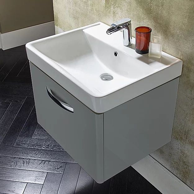 Tavistock Compass Single Drawer Wall Hung Vanity Unit With Deep Basin