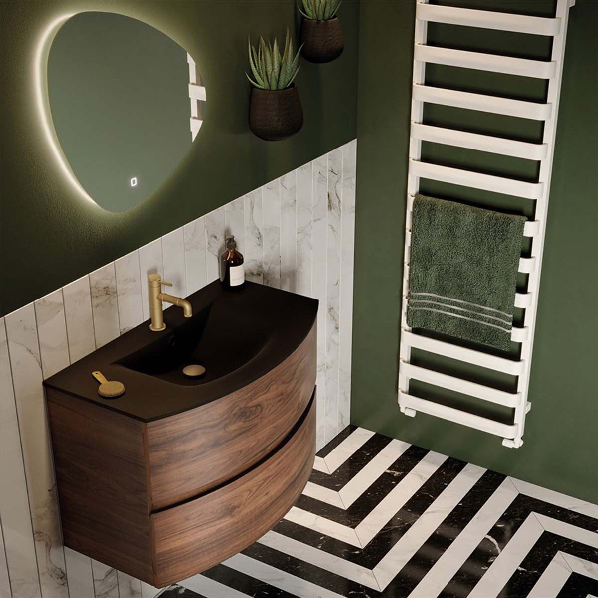 Crosswater Artist Forme Backlit LED Illuminated Bathroom Mirror 640x488mm