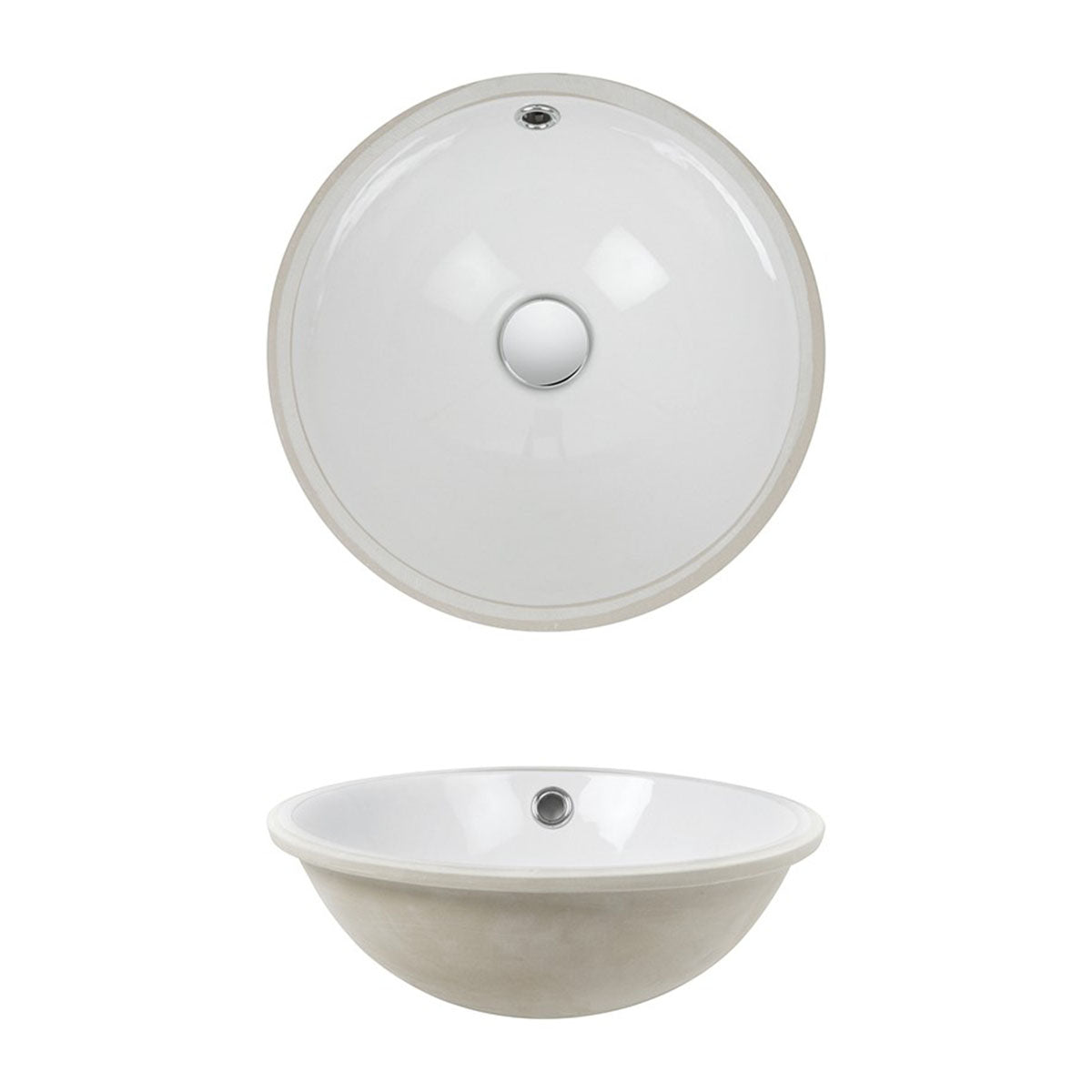 Crosswater Cerdena Undermount Basin - Gloss White