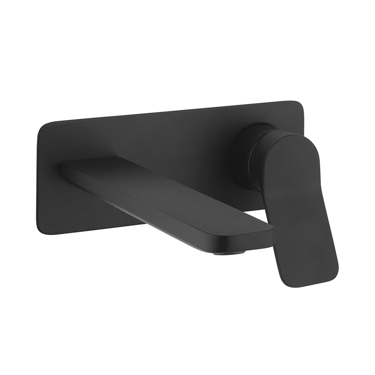 crosswater glide ii 2 hole wall mounted basin mixer matt black