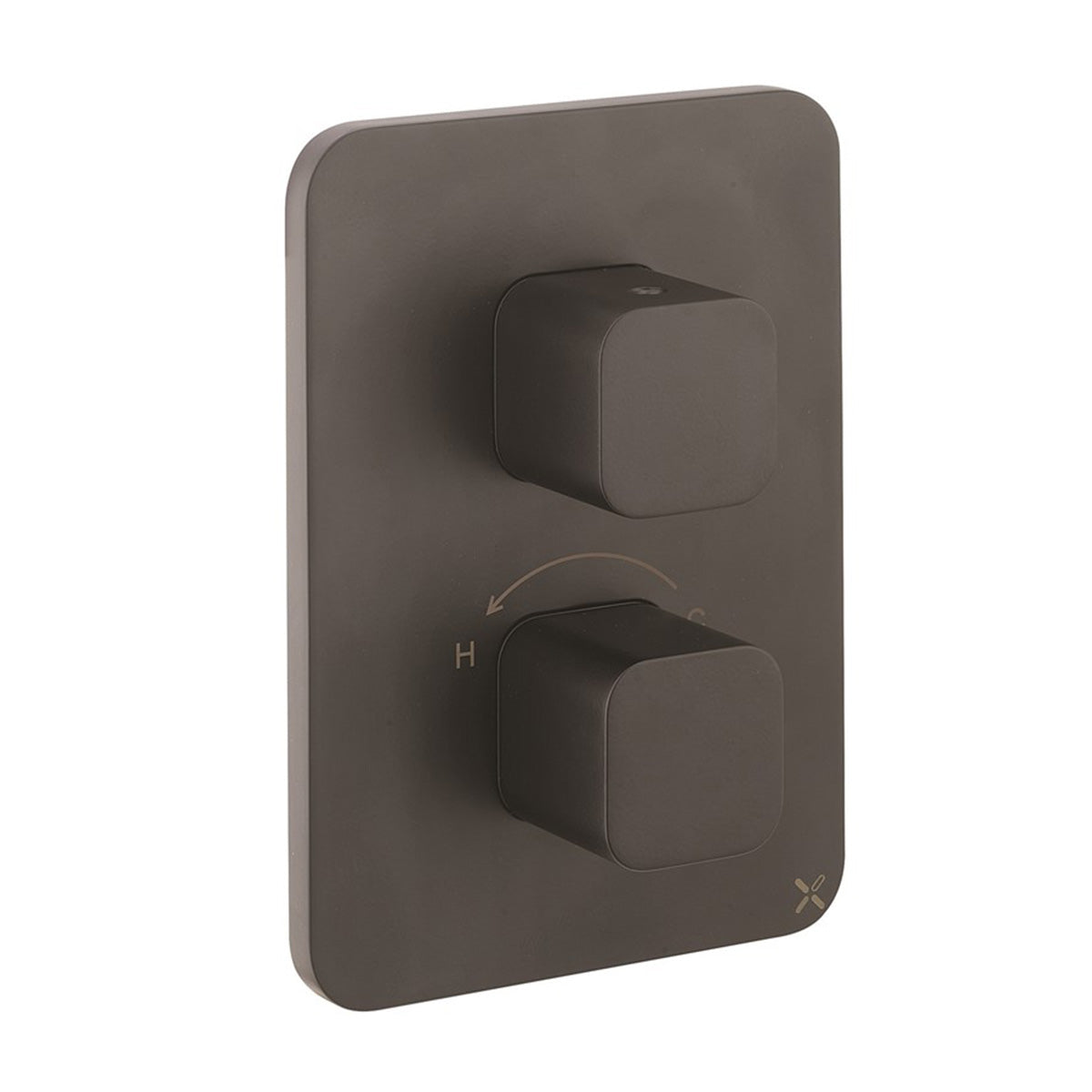 crosswater glide ii thermostatic shower valve matt black