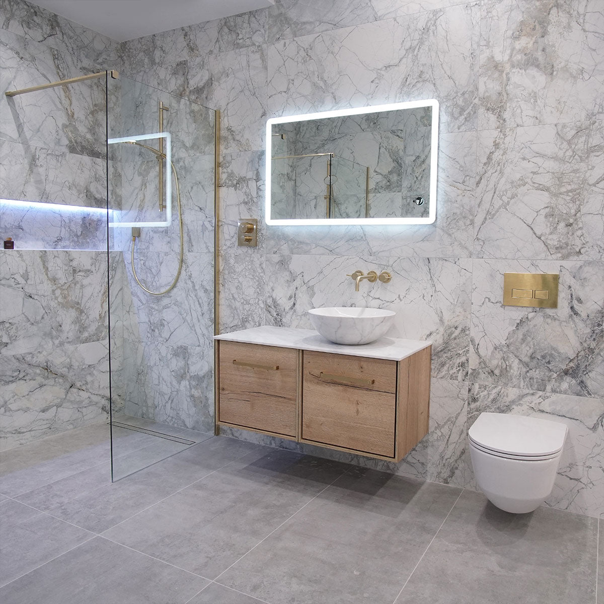 Crosswater Infinity 1000 Double Drawer Wall Hung Vanity Unit With Worktop