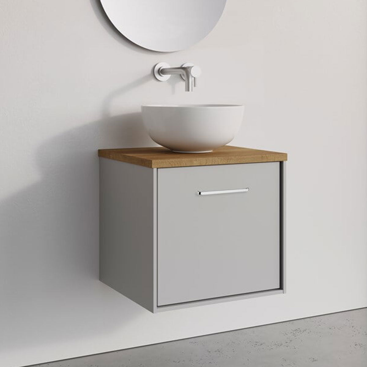 Crosswater Infinity 500 Single Drawer Wall Hung Vanity Unit With Worktop