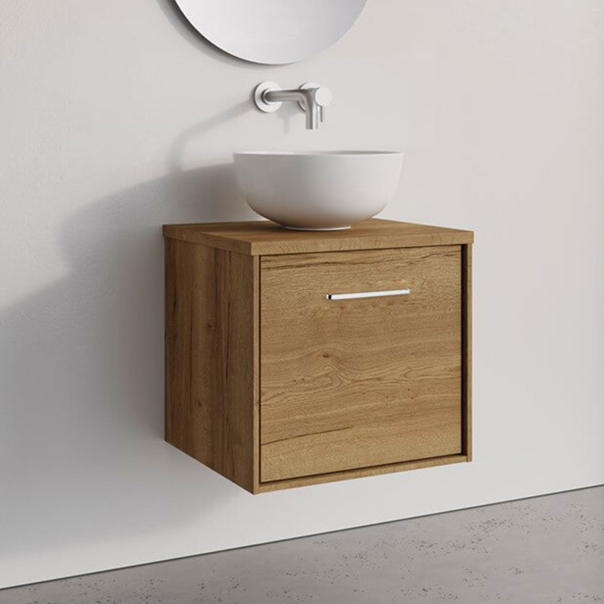 Crosswater Infinity 500 Single Drawer Wall Hung Vanity Unit With Worktop