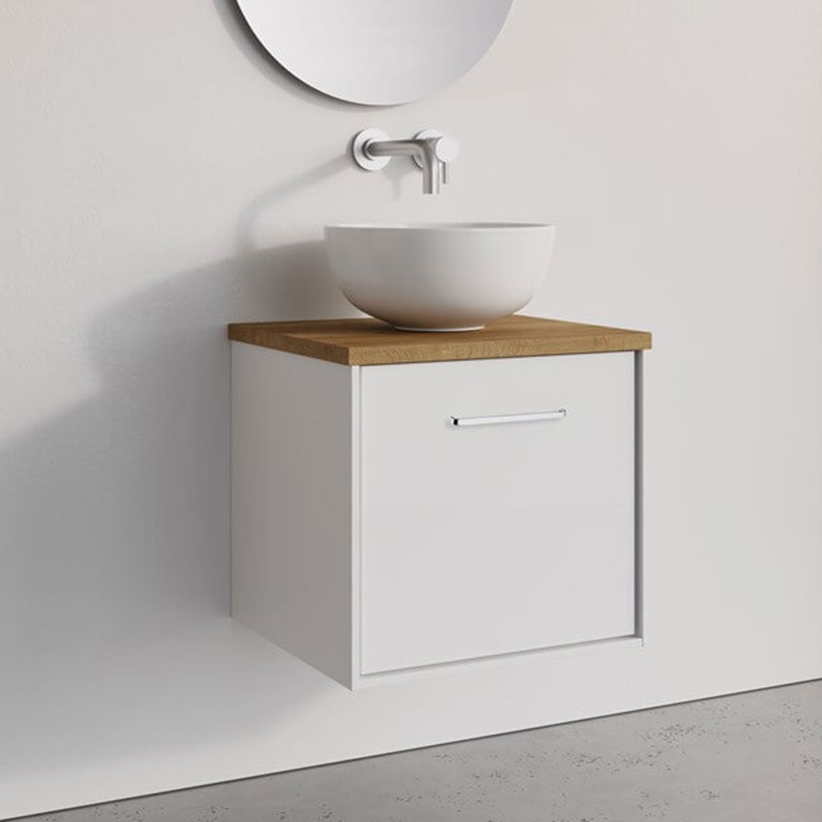 Crosswater Infinity 500 Single Drawer Wall Hung Vanity Unit With Worktop