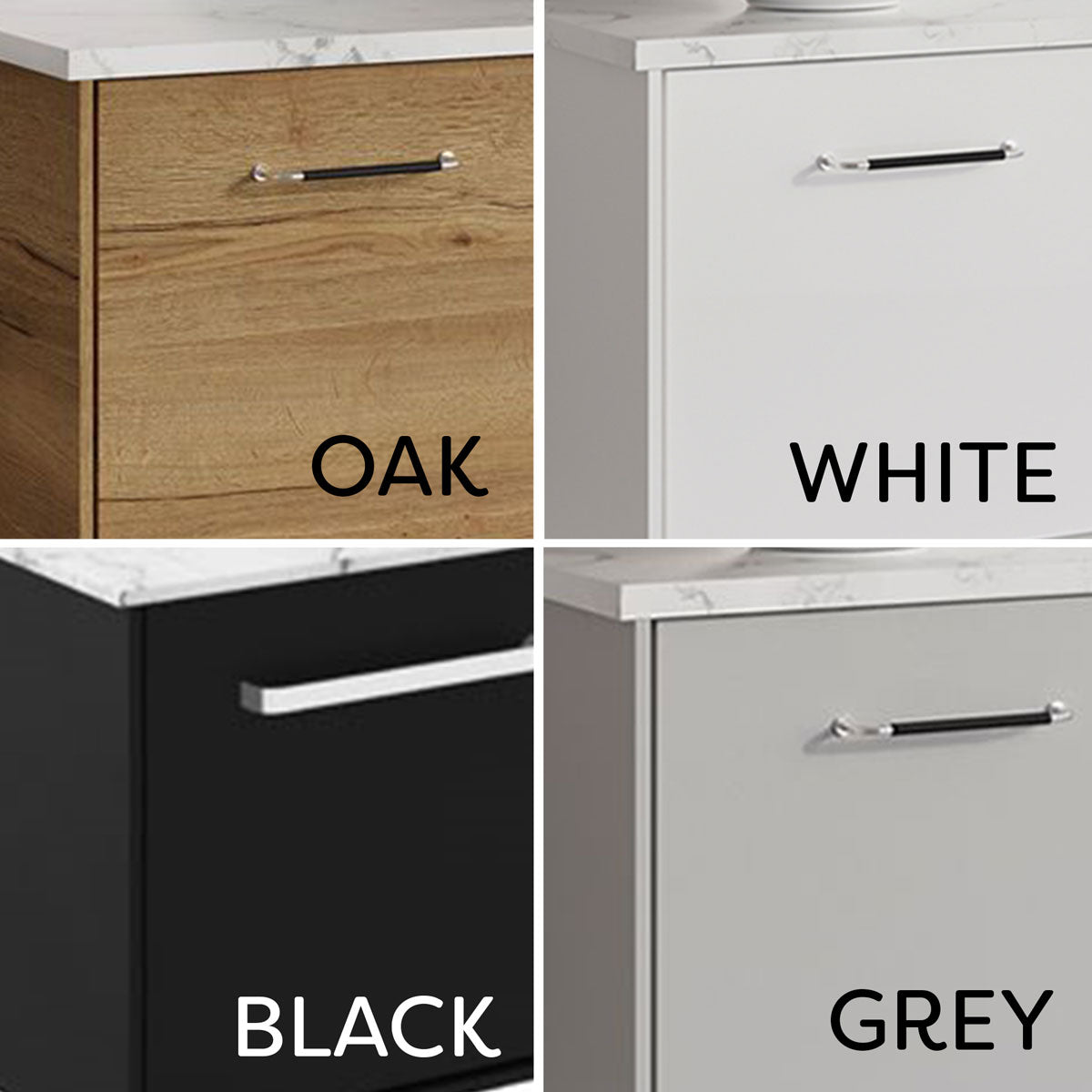 Crosswater Infinity 1000 Double Drawer Wall Hung Vanity Unit With Worktop