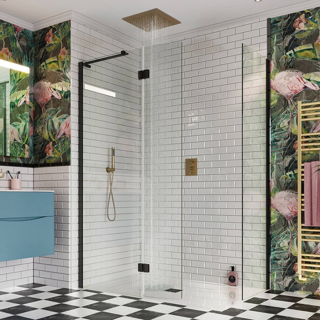 Crosswater MPRO 3 Outlet Thermostatic Shower Valve With Pencil Handset and Fixed Overhead