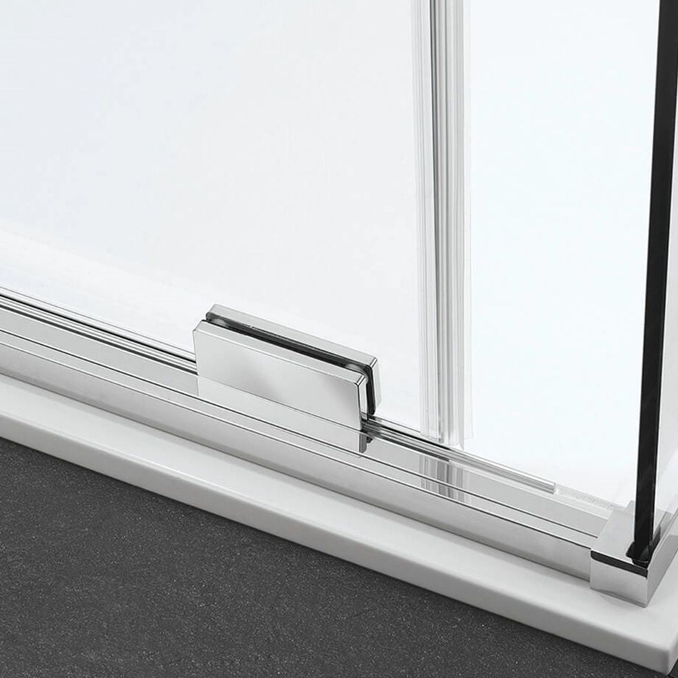 Crosswater OPTIX 10 Single Sliding Shower Door & Optional Side Panel