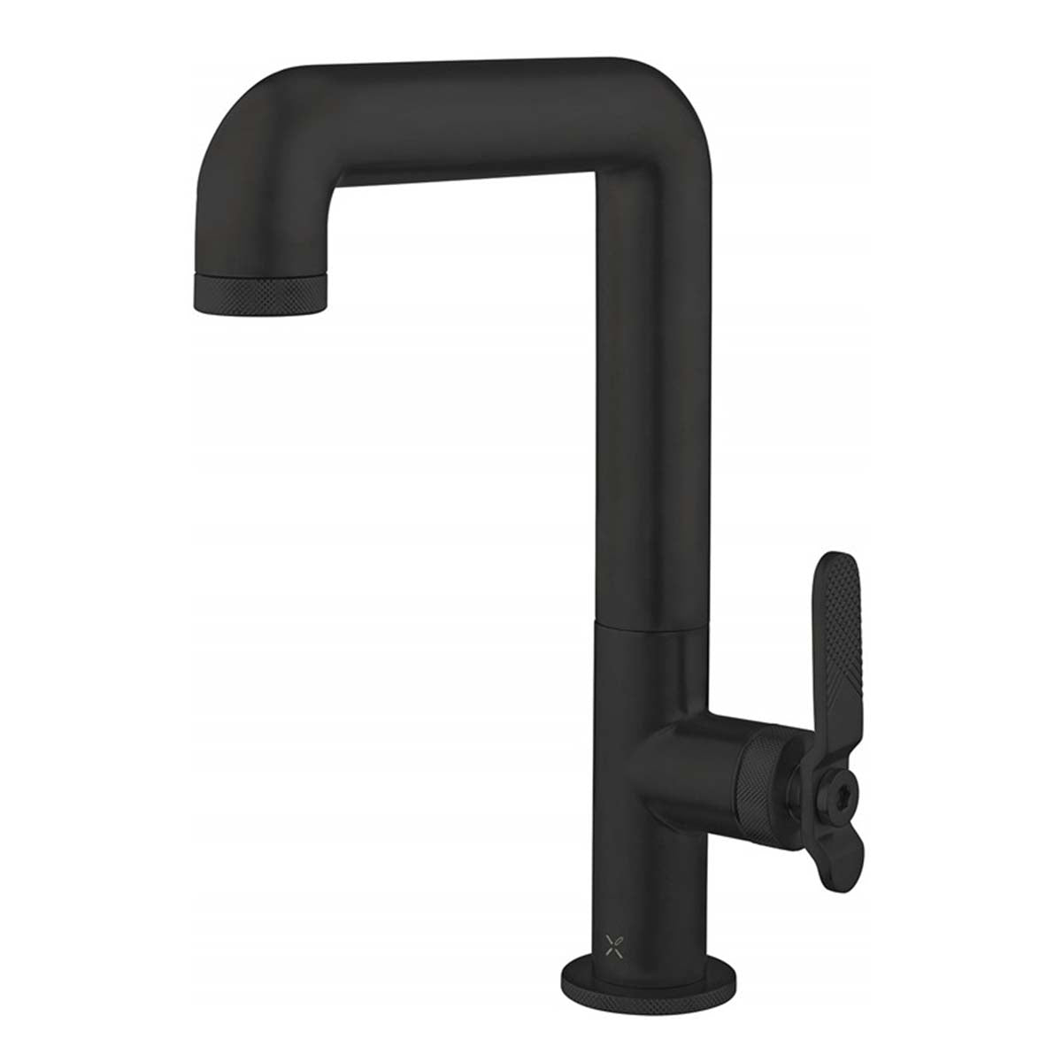 crosswater union tall basin mixer tap matt black