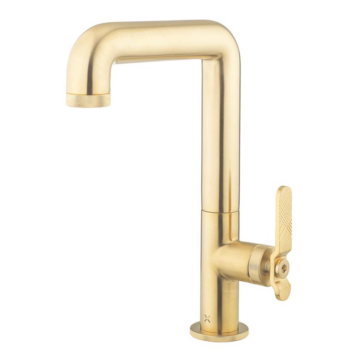 crosswater union tall basin mixer tap union brass