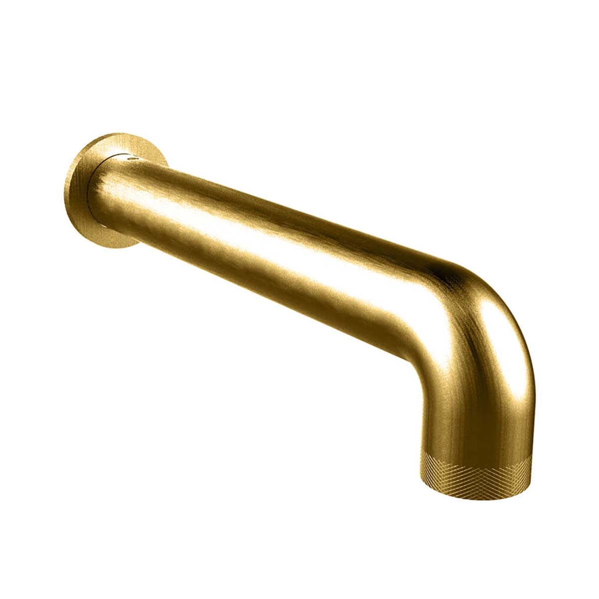 crosswater union wall mounted bath spout brushed brass