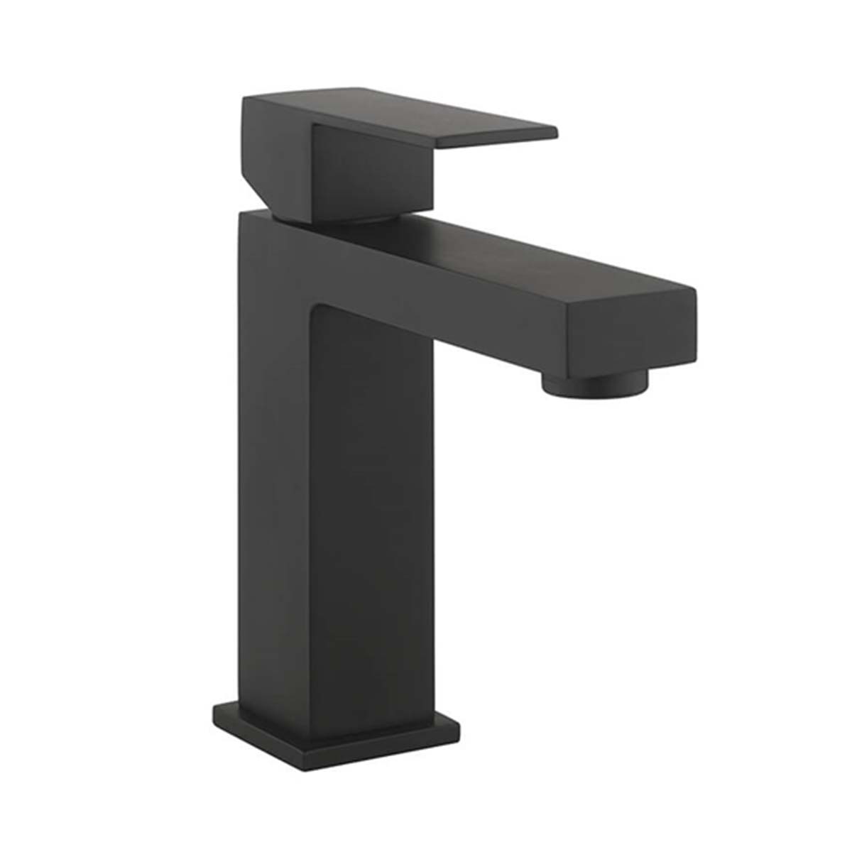 crosswater verge mixer mono basin tap matt black