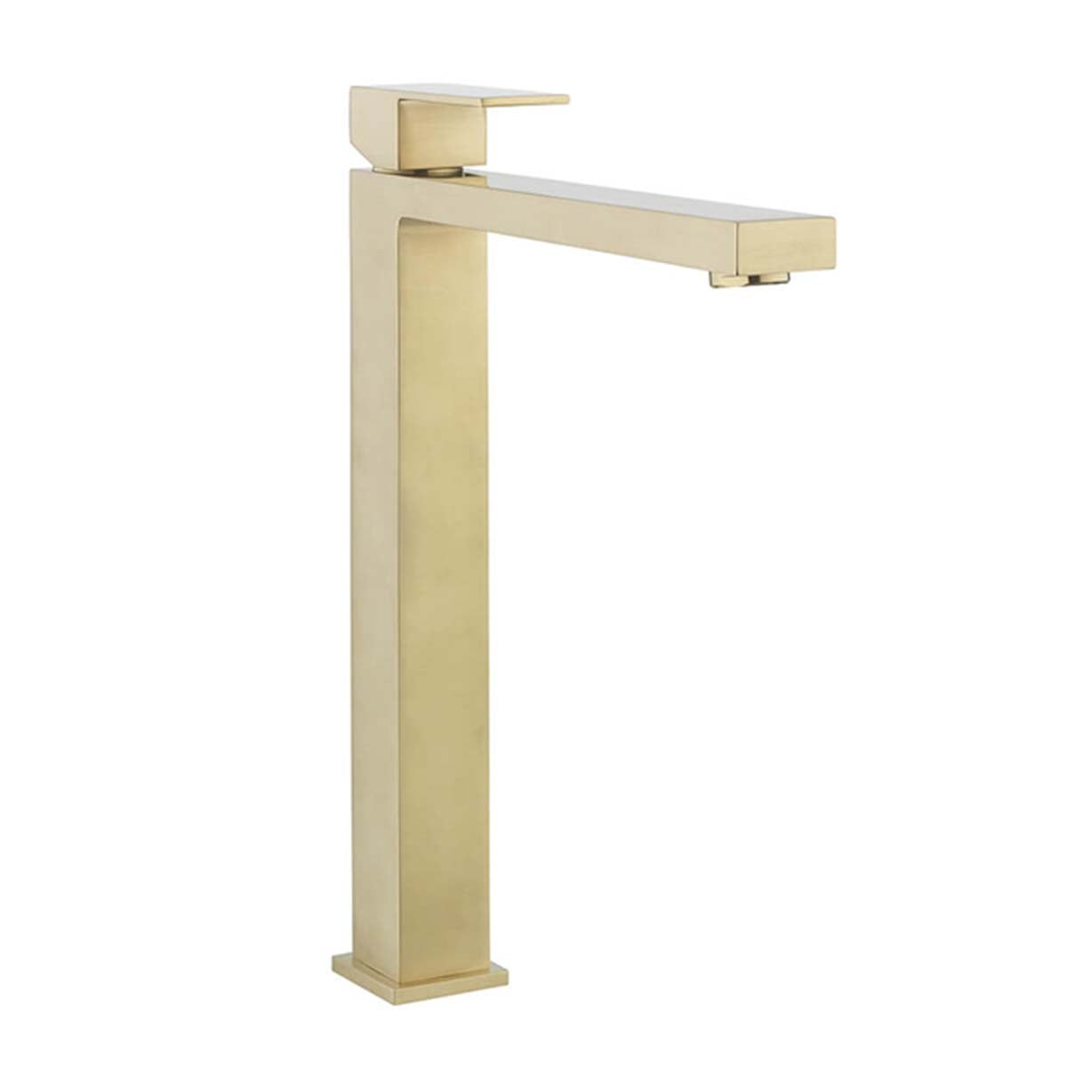 crosswater verge tall basin mixer tap brushed brass