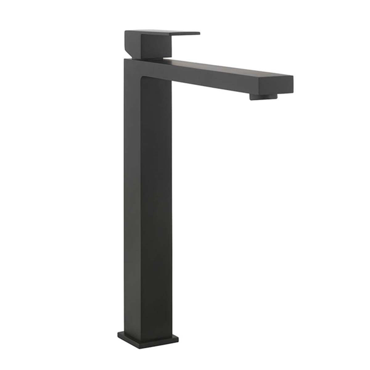 crosswater verge tall basin mixer tap matt black